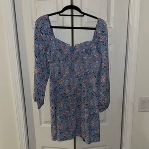 Abercrombie & Fitch Blue Smocked Dress